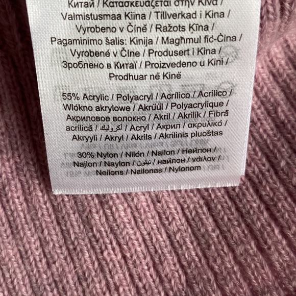 Y.A.S lilac cardigan w/ pretty cream scalloped edge Peter Pan collar. Small - Picture 9 of 10